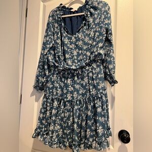 Pink Lily blue floral dress